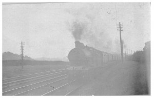 London and North Western Railway Steam Locomotive No. 210  RPPC Train Postcard