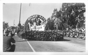 California San Francisco Pasadena Rose Parade RPPC  1940s Photo Postcard 22-6173