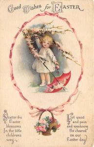 Ellen H Clapsaddle, Easter Greetings Holiday Unused stains on back