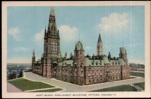 Ontario OTTAWA West Block Parliament Buildings - PECO - White Border