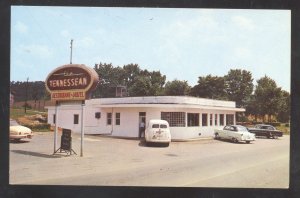 ROGERSVILLE TENNESSEE TENNESSEEAN RESTAURANT OLD CARS ADVERTISING POSTCARD