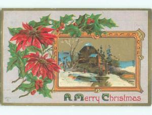 Divided-Back CHRISTMAS SCENE Great Postcard W9124