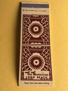 Matchbook Cover - The Hawaiian Long Beach California Tiki MB182