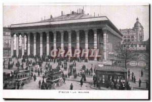 Old Postcard Paris Bourse