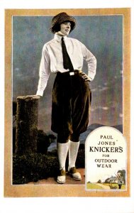 Advertising Card For Paul Jones Knickers Originally Printed By Curteich Circa...