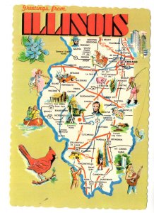 Greetings from Illinois, Pictorial Map