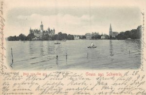 SCHWERIN GERMANY~BLICK von SEE aus~1899 OTTO VIEWEG PHOTO POSTCARD