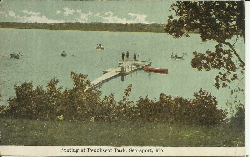 Searsport, Me., Boating at Penobscot Park