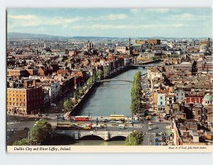 Postcard Dublin City and River Liffey, Dublin, Ireland