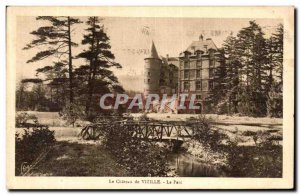 Old Postcard The Chateau de Vizille The Park