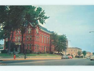 Unused 1950's OLD CARS & COURT HOUSE & POST OFFICE Salisbury MD r1294@