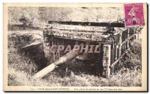 Old Postcard Vaux devant Douaumont A 240mm Taking Shelter In The Army Canon