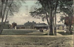 Presque Isle ME B&A RR Train Station Depot c1910 Postcard