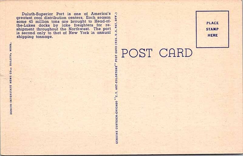 Postcard BRIDGE SCENE Duluth Minnesota MN AL8373