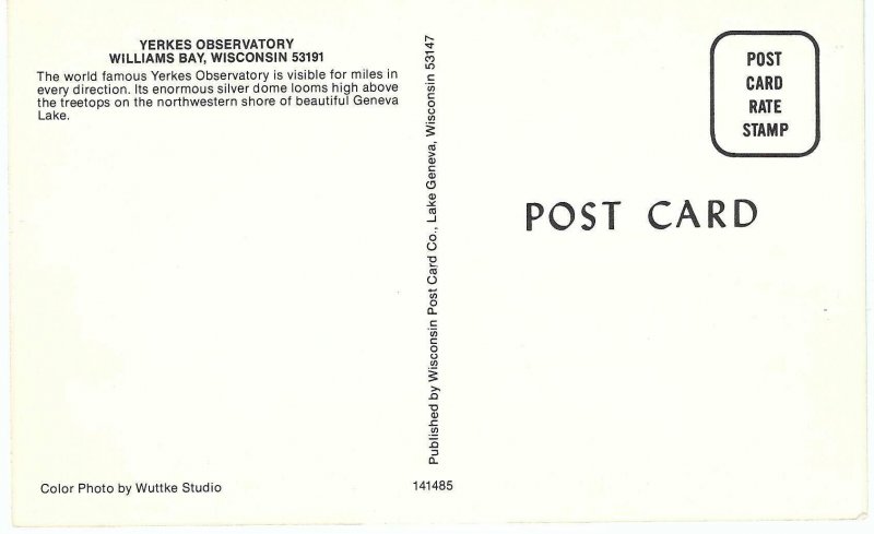 Yerkes Observatory Williams Bay Wisconsin