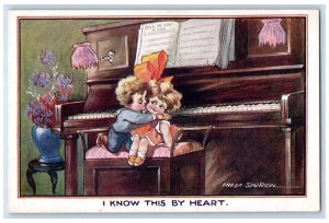 c1910's Sweet Little Sweetheart Romance Piano Fred Spurgin Clapsaddle Postcard