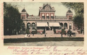 Netherlands Amsterdam Paviljoen en Vondelpark Vintage Postcard 04.06