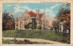 Kalamazoo Michigan Kalamazoo College-1923 Hamm published postcard