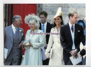 er0291 - Charles Camilla Harry William & Catherine at Zara's Wedding - postcard