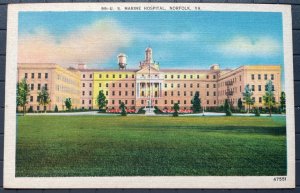 Vintage Postcard 1930-1945 U.S. Marine Hospital Norfolk Virginia