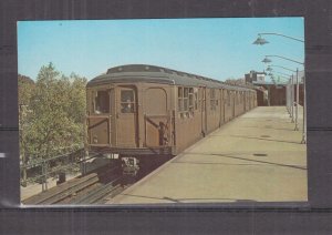 NEW YORK, BROOKLYN, MANHATTAN TRANSIT TRAIN, c1940 ppc., unused.