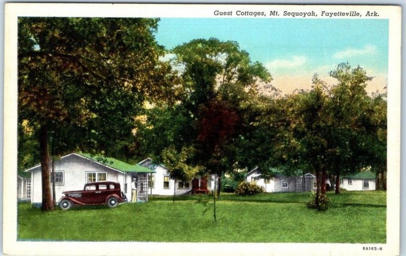 Fayetteville Ar Postcard Guest Cottages Mt Sequoyah Methodist