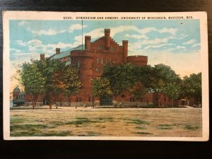 Vintage Postcard 1926 Gym & Armory University of Wisconsin Madison Wisconsin WI