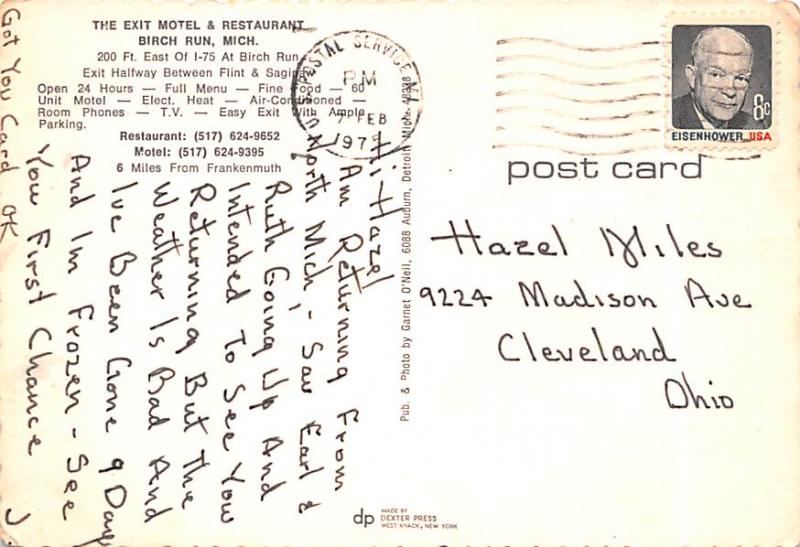 Exit Motel & Restaurant - Birch Run, Michigan