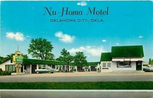 OK, Oklahoma City, Nu-Homa Motel, Aurora Postcard Company No. 11,227A