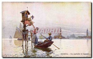 Old Postcard Venezia A Capitello Laguna