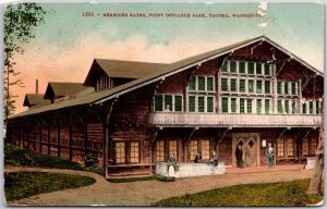 1911 Nereides Baths Point Defiance Park Tacoma Washington WA Posted Postcard