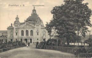 Germany Frankfurt Am Main Schauspielhaus Vintage Postcard 07.97