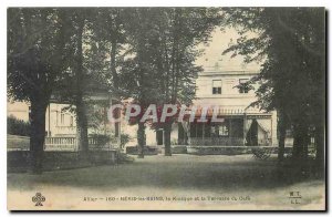 Old Postcard Neris les Bains Allier Kiosk and Terrace Cafe