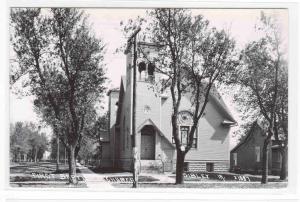 First Baptist Church Sibley Iowa 1950c RPPC real photo postcard