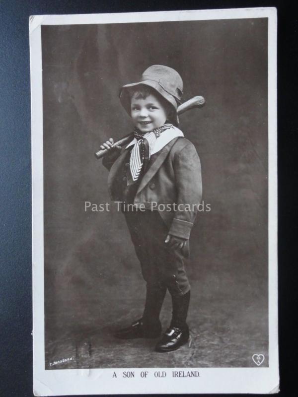 Ireland: Little Boy & Shillelagh A SON OF OLD IRELAND c1912 RP by T.Johnstone