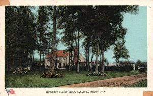 Vintage Postcard 1907 Chauncy Olcott Villa Saratoga Springs New York Ullman Pub.