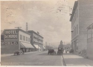 WENATCHEE WA~COMMERCIAL CLUB-HARLIN BLDG-MISSION STREET-1911 REAL PHOTO POSTCARD