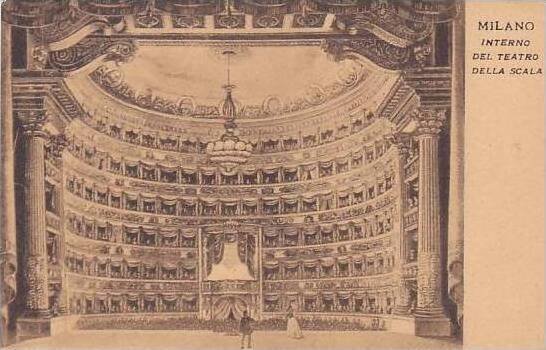 Italy Milano Interno del Teatro della Scala