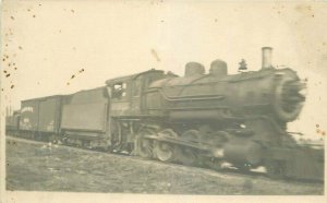 Canadian Pacific Railroad Locomotive1913 RPPC Photo Postcard 20-6208