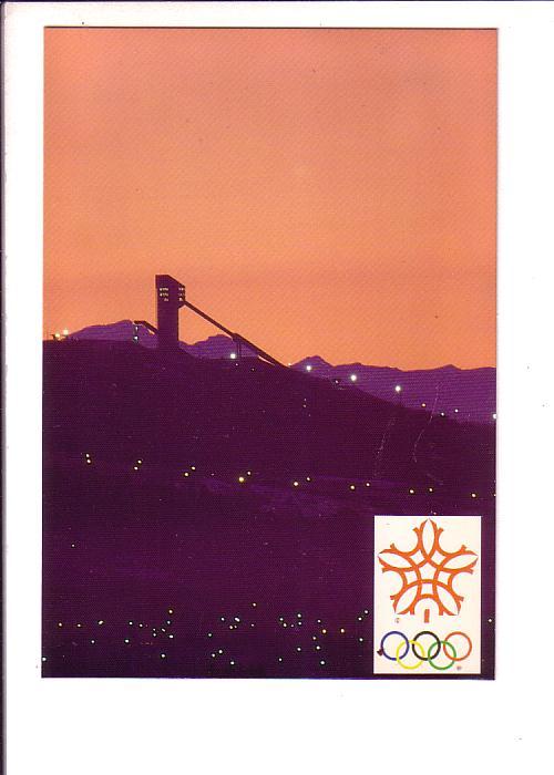Jump Tower, 1988, Olympic Park, Calgary Alberta, Night