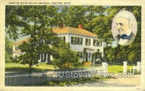Home of Ralph Waldo Emerson - Concord, Massachusetts MA Postcard