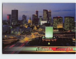 Postcard Sparkles in the Evening Twilight Atlanta Georgia USA