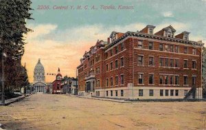 Central YMCA Building Topeka Kansas 1910c postcard