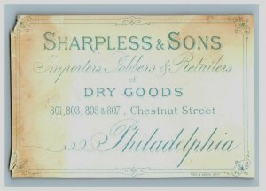 1880s Sharpless & Sons Dry Goods Anthropomorphic Monkey Elephant Lot Of 6 P212 