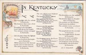 Kentucky Poem By Jas H Mulligan Curteich