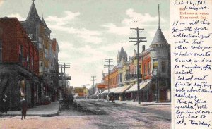 Holman Avenue Hammond Indiana 1907 postcard