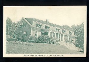 Portland, Maine/ME Postcard, Gover Home On Casco Bay, RFD 4