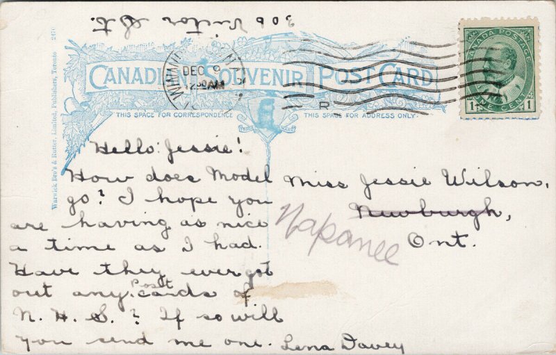 Elm Park Winnipeg Manitoba #2470 Warwick Postcard E95