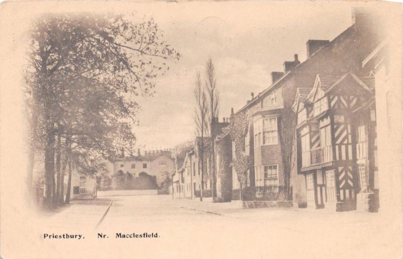 PRIESTBURY CHESHIRE UK NEAR MACCLESFIELD BOOTS PELHAM SERIES POSTCARD 1910s