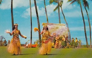 Hawaii Honolulu Tahitian Dancers At The Kodak Hula Show